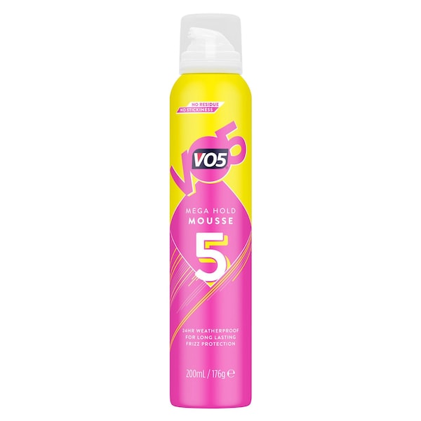 Vo5 Mega Hold Mousse 200mL