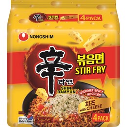 Nongshim Shin Nongshim Shin Ramyun Spicy Noodles Cheese 4 pack