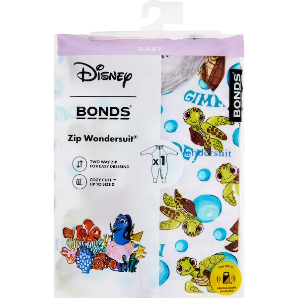 Bonds Disney Nemo Zip Wondersuit White Size 2 each