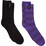 Bonds Ladies Super Soft Crew Socks Purple Size 3+ 2 pack