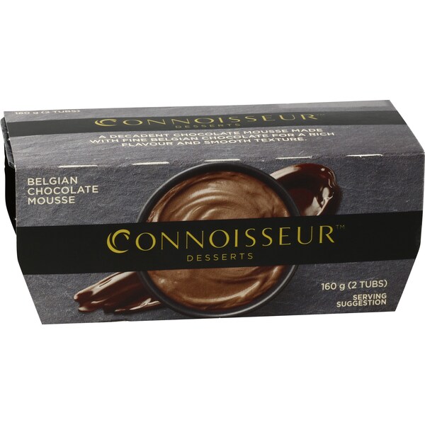 Connoisseur Chocolate Mousse 2x80g