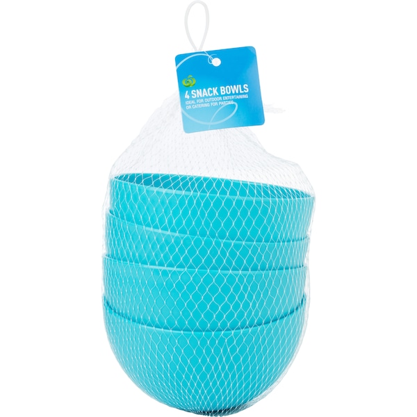 Woolworths Snack Bowl Blue 4 Pack
