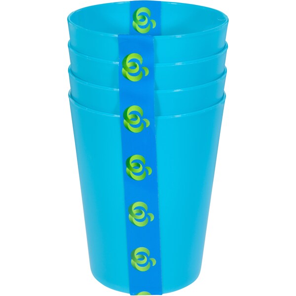 Woolworths Tumbler Blue 4 Pack