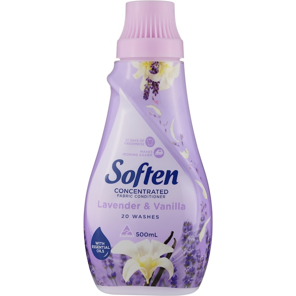 Soften Concentrated Fabric Softener Lavender & Vanilla 500ml