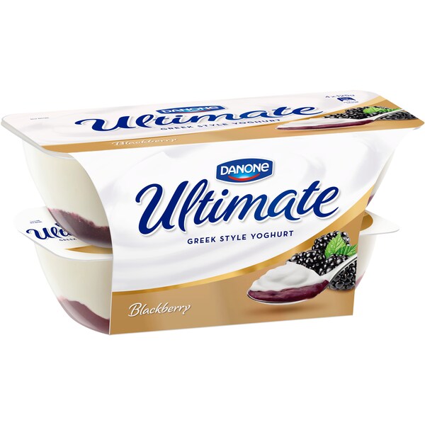 Ultimate Greek Yoghurt Blackberry 4pk
