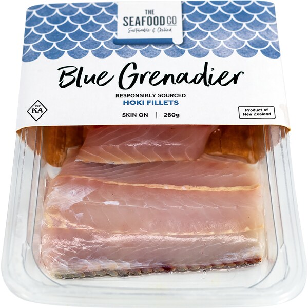 The Seafood Co Blue Grenadier Hoki Fillet 260g