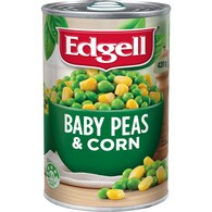 Edgell Baby Peas & Corn Baby Peas & Super Sweet Corn