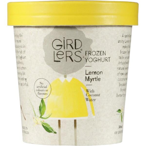 Girdlers Frozen Yoghurt Lemon Myrtle 500ml Tub