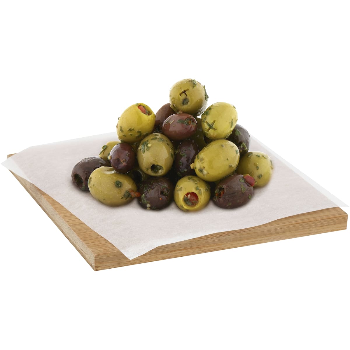 Woolworths Olives Pitted Mediterranean up to 500g bunch
