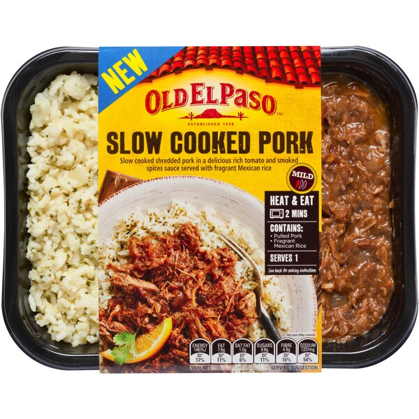 Old El Paso Pulled Pork And Rice 350g