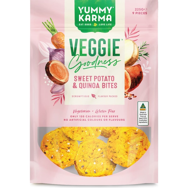 Yummy Karma Veggie Bites Sweet Potato & Quinoa 225g