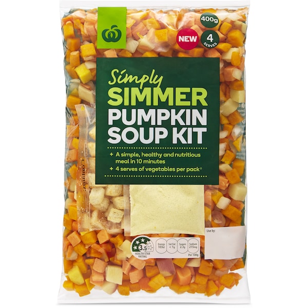 Woolworths Simply Simmer Soup Kit Pumpkin 400g