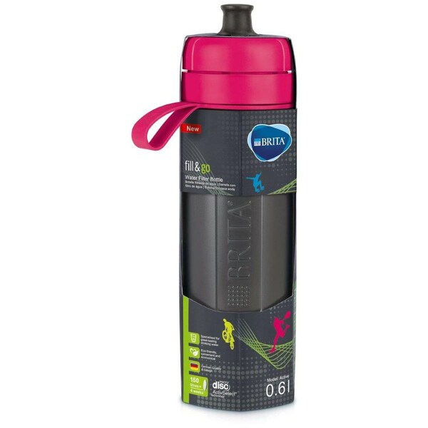 Brita Fill & Go Bottle Pink 600ml