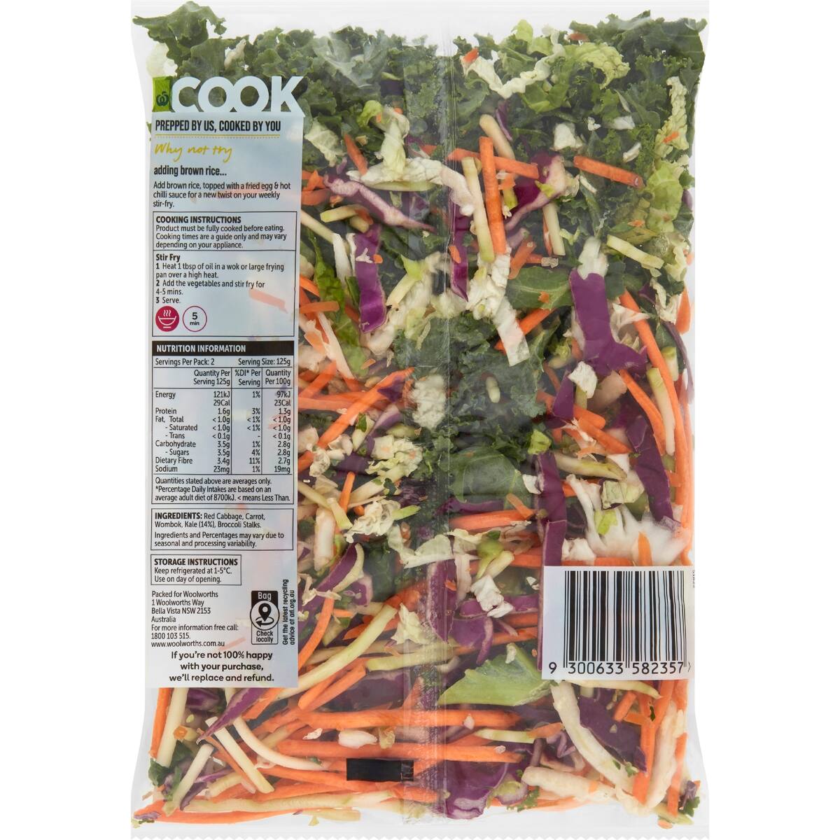 Woolworths Simply Stir Fry Vegetable Superfoods 250g bunch