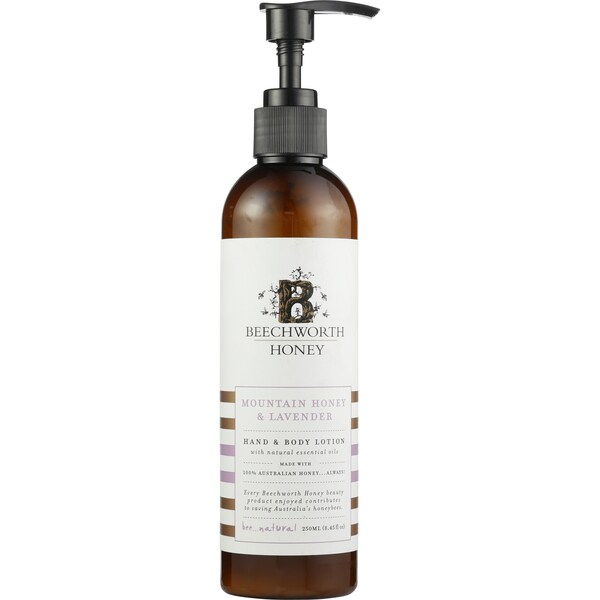 Beechworth Hand & Body Lotion Honey & Lavender 250ml