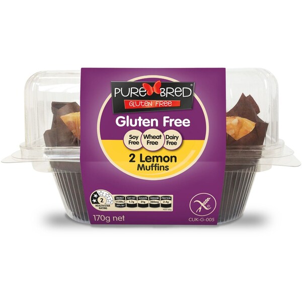 Purebred Lemon Muffins Gluten Free 320g