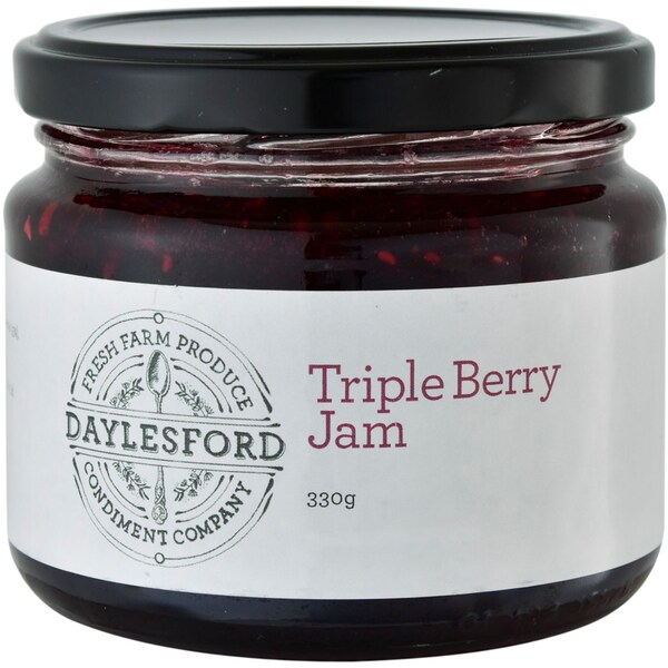 Daylesford Condiment Company Triple Berry Jam 330g