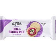 Ceres Organics Brown Rice Crackers Chia