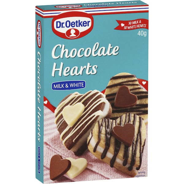 Dr. Oetker Chocolate Hearts 40g