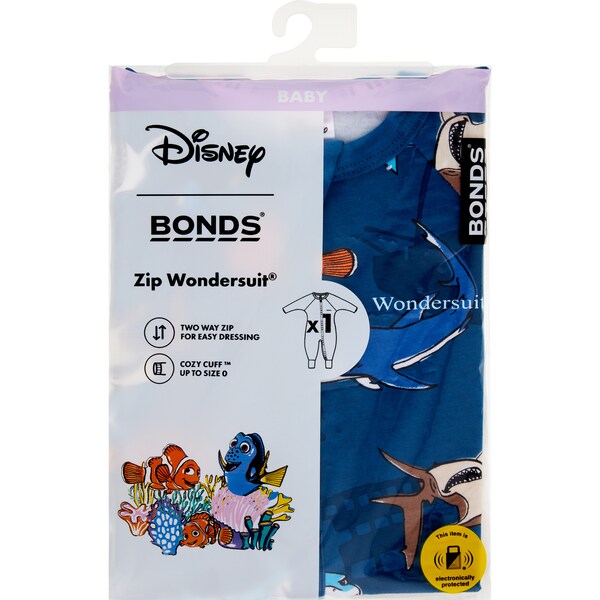 Bonds Disney Nemo Zip Wondersuit Size 1 each
