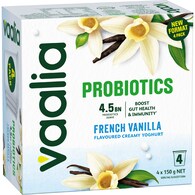 Vaalia Probiotic Yoghurt French Vanilla