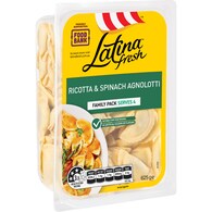 Latina Fresh Ricotta & Spinach Agnolotti Pasta