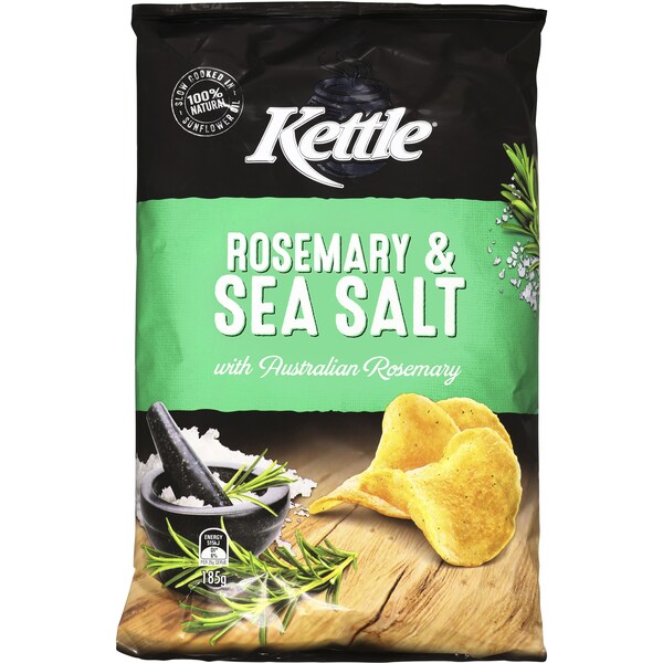 Kettle Chips Sea Salt & Rosemary 185g