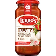 Leggo's Mushroom Bolognese With Chunky Tomato & Herbs Pasta Sauce