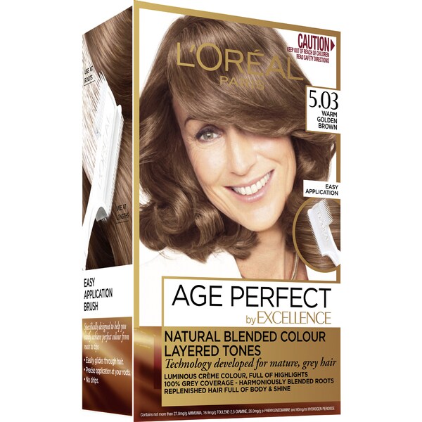 L'Oreal Paris Paris Excellence Age Perfect Colour 5.03 Warm Golden Brown each