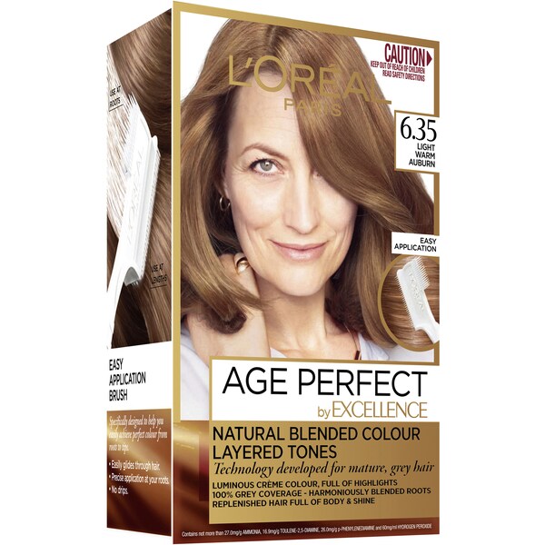 L'Oreal Paris Paris Excellence Age Perfect Colour 6.35 Light Warm Auburn Each