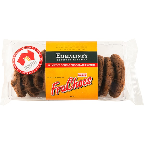 Emmaline's Country Kitchen Biscuits Choc Fruchocs 350g