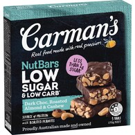 Carman's Low Sugar & Carb Nut Bar Dark Choc