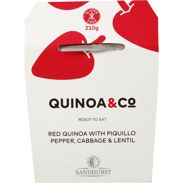 Sandhurst Rice Cup With Piquillo Pepper Cabbage & Lentils 210g