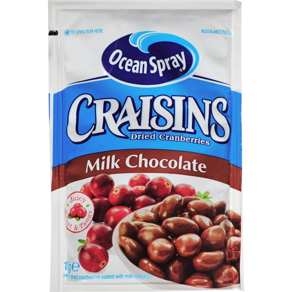 Ocean Spray Milk Chocolate Craisins  100g