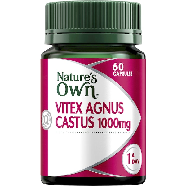 Nature's Own Vitex Agnus Castus 1000mg 60 Capsules