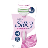 Schick Silk 3 Womens Sensitive Disposable Razors