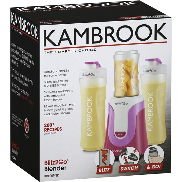 Kambrook Blitz 2 Go Personal Blender Pink Each