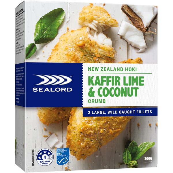 Sealord Premium Hoki Fillets Lime & Coconut 300g