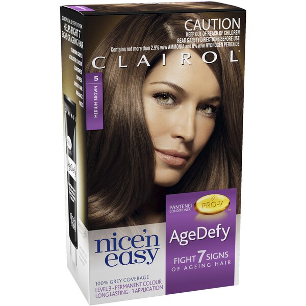 Clairol Nice'n Easy Age Defy-5 Med Brown Each