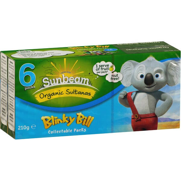 Sunbeam Organic Sultanas  210g