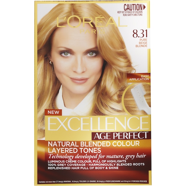 L'Oreal Paris Paris Excellence Age Perfect Radiant Pure Beige Blonde 8.31 each