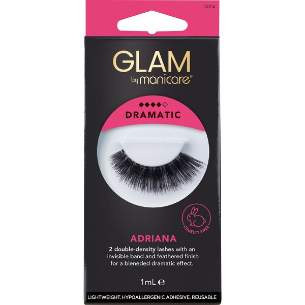 Glam By Manicare Dramatic Eye Lashes Adriana 1mL