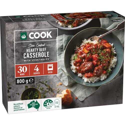 Woolworths COOK Slow Cooked Hearty Beef Casserole With Vegetables 800g