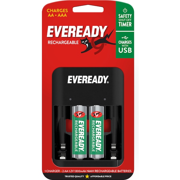 Eveready Value USB Charger for AA & AAA Batteries each