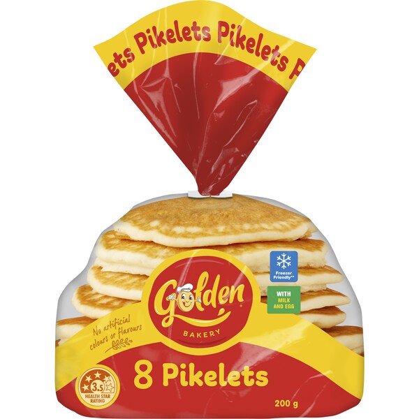 Golden Pikelets 8 pack