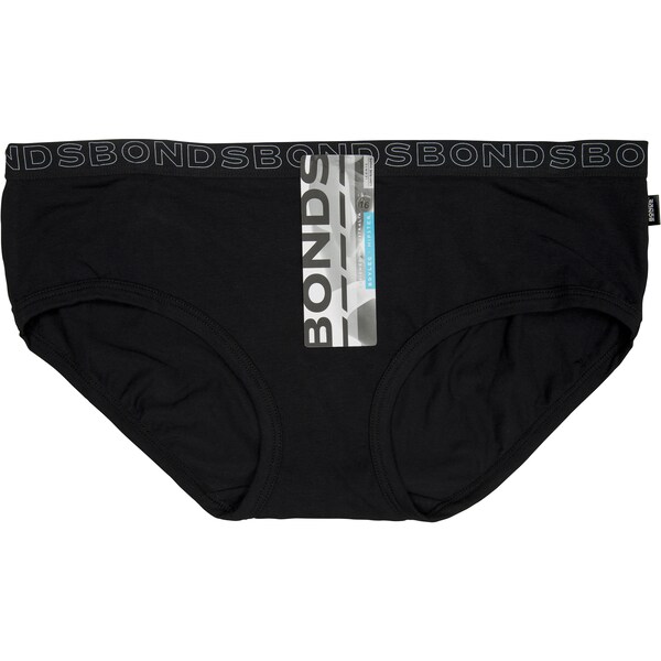 Bonds Hipster Boyleg Single Black 16 Each