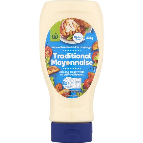 Woolworths Traditional Mayonnaise 470g bunch