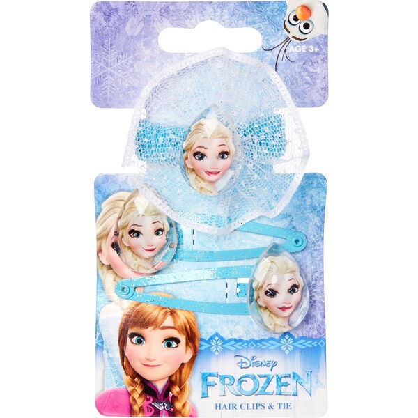Frozen Hair Tie & Clips each