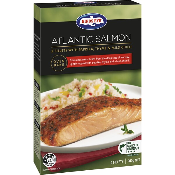 Birds Eye Salmon Paprika Thyme & Chilli 260g