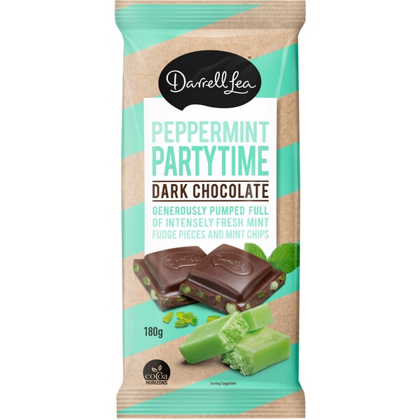 Darrell Lea Peppermint Party Time Block 180g